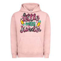 Pigment Salmon little miss kindergarten Urban Hoodie - Zillion Design Studio