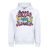 White little miss kindergarten Urban Hoodie - Zillion Design Studio