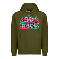 Army Green go race Premium Hoodie - AdoDesignShop