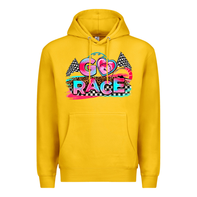 Go Race Premium Hoodie by AdoDesignShop | Teevron