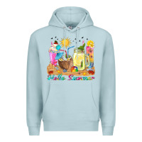 Blue Mist hello summer drinks Premium Hoodie - texasbilliewilder