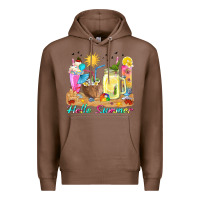 Chestnut hello summer drinks Premium Hoodie - texasbilliewilder