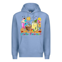 Colony Blue hello summer drinks Premium Hoodie - texasbilliewilder