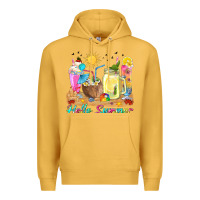 Mustard hello summer drinks Premium Hoodie - texasbilliewilder