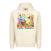 Tofu hello summer drinks Premium Hoodie - texasbilliewilder