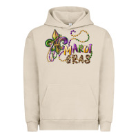 Pigment French Oak mardi gras fleur de lis and beads Urban Hoodie - RanaPortraitStore