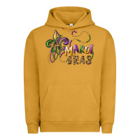 Pigment Peanut Butter mardi gras fleur de lis and beads Urban Hoodie - RanaPortraitStore