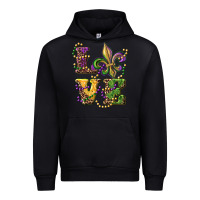 Black love fleur de lis Urban Hoodie - RanaPortraitStore