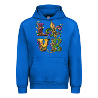 Cobalt love fleur de lis Urban Hoodie - RanaPortraitStore