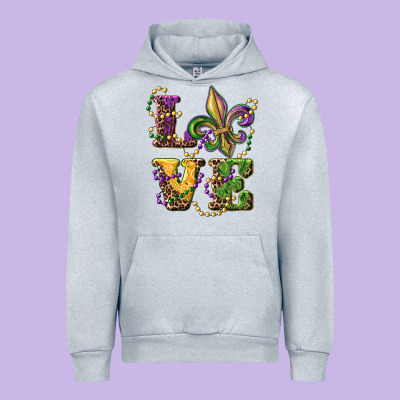 Love Fleur De Lis Urban Hoodie Designed By Ranaportraitstore