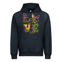 Navy love fleur de lis Urban Hoodie - RanaPortraitStore
