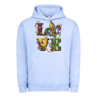 Pigment Grape Ice love fleur de lis Urban Hoodie - RanaPortraitStore
