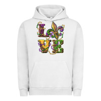 Pigment Lunar Rock love fleur de lis Urban Hoodie - RanaPortraitStore