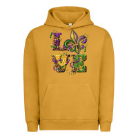 Pigment Peanut Butter love fleur de lis Urban Hoodie - RanaPortraitStore