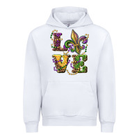 White love fleur de lis Urban Hoodie - RanaPortraitStore