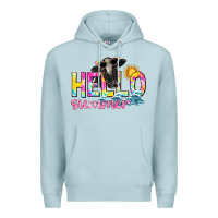 Blue Mist hello summer Premium Hoodie - texasbilliewilder