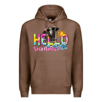 Chestnut hello summer Premium Hoodie - texasbilliewilder