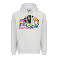 Dove Grey hello summer Premium Hoodie - texasbilliewilder
