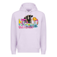 Lilac hello summer Premium Hoodie - texasbilliewilder