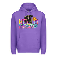Purple hello summer Premium Hoodie - texasbilliewilder