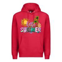 Cardinal hello summer with sun Premium Hoodie - texasbilliewilder