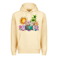 Pina Colada hello summer with sun Premium Hoodie - texasbilliewilder