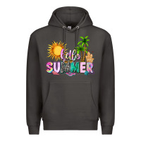 Smoke hello summer with sun Premium Hoodie - texasbilliewilder
