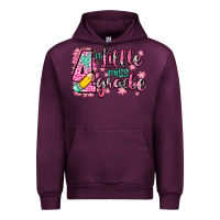 Mauve Wine little miss 4th grade Urban Hoodie - Zillion Design Studio