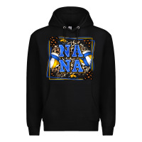 Black volleyball nana with leopard Premium Hoodie - Zillion Design Studio