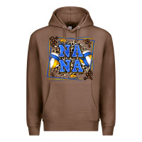 Chestnut volleyball nana with leopard Premium Hoodie - Zillion Design Studio