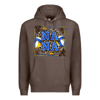 Coffee volleyball nana with leopard Premium Hoodie - Zillion Design Studio