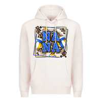 Pale Pink volleyball nana with leopard Premium Hoodie - Zillion Design Studio