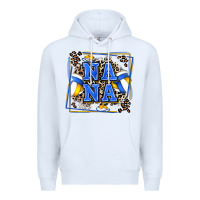White volleyball nana with leopard Premium Hoodie - Zillion Design Studio