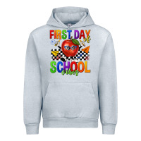 Heather Grey first day of school vibes Urban Hoodie - texasbilliewilder