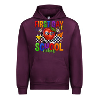 Mauve Wine first day of school vibes Urban Hoodie - texasbilliewilder