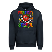 Navy first day of school vibes Urban Hoodie - texasbilliewilder