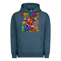 Pigment Midnight Navy first day of school vibes Urban Hoodie - texasbilliewilder