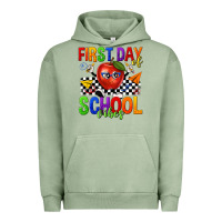 Pigment Oil Green first day of school vibes Urban Hoodie - texasbilliewilder