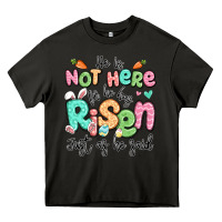 Asphalt easter he is not here for he has risen just as he Heavy Core Tee - LillyAllenDesigns