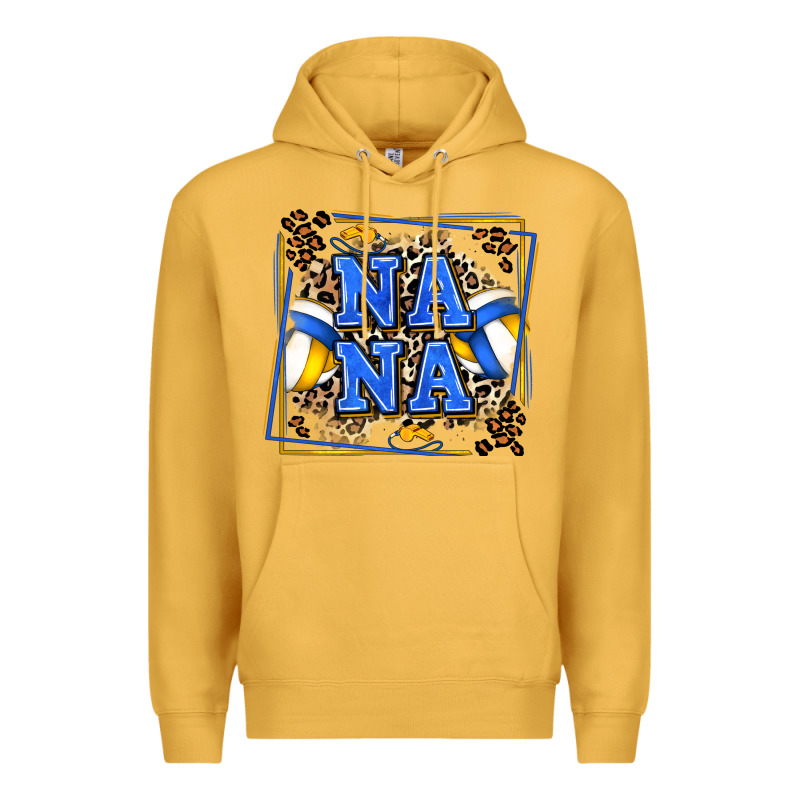 Volleyball Nana With Leopard Premium Hoodie by Zillion Design Studio | Teevron
