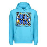 Ocean Blue volleyball nana with leopard Premium Hoodie - Zillion Design Studio