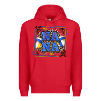 Red volleyball nana with leopard Premium Hoodie - Zillion Design Studio