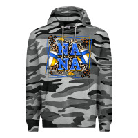 Slate Camo volleyball nana with leopard Premium Hoodie - Zillion Design Studio