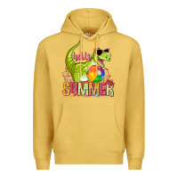 Antique Gold hello summer rex Premium Hoodie - texasbilliewilder