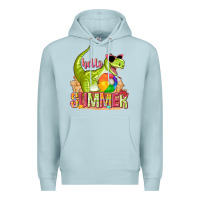 Blue Mist hello summer rex Premium Hoodie - texasbilliewilder