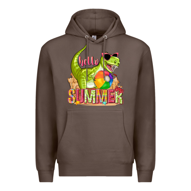 Hello Summer Rex Premium Hoodie by texasbilliewilder | Teevron