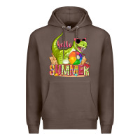 Coffee hello summer rex Premium Hoodie - texasbilliewilder