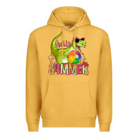 Mustard hello summer rex Premium Hoodie - texasbilliewilder