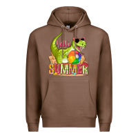 Chestnut hello summer rex Premium Hoodie - texasbilliewilder