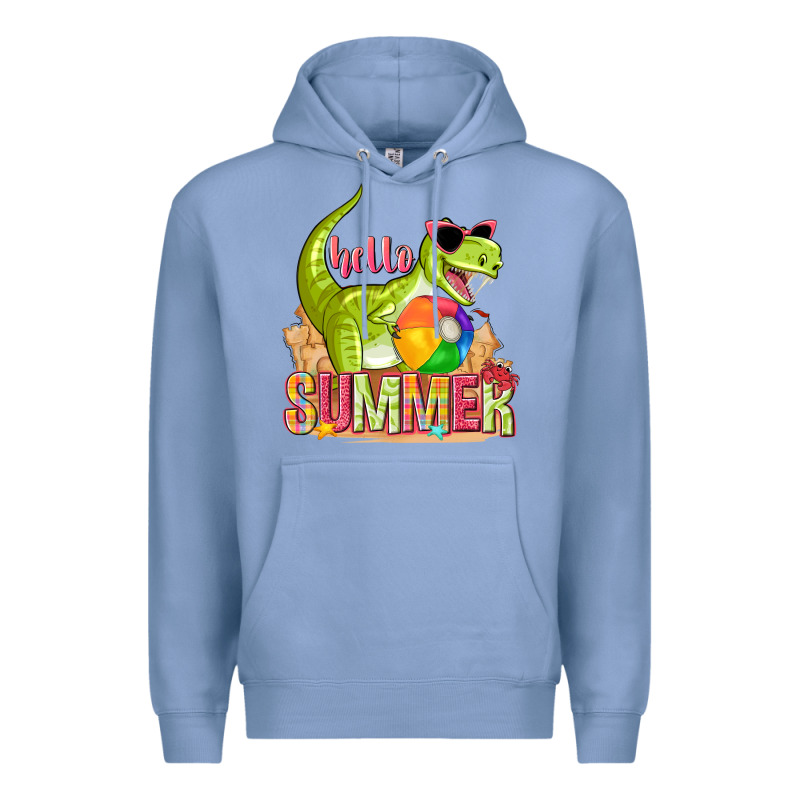 Hello Summer Rex Premium Hoodie by texasbilliewilder | Teevron